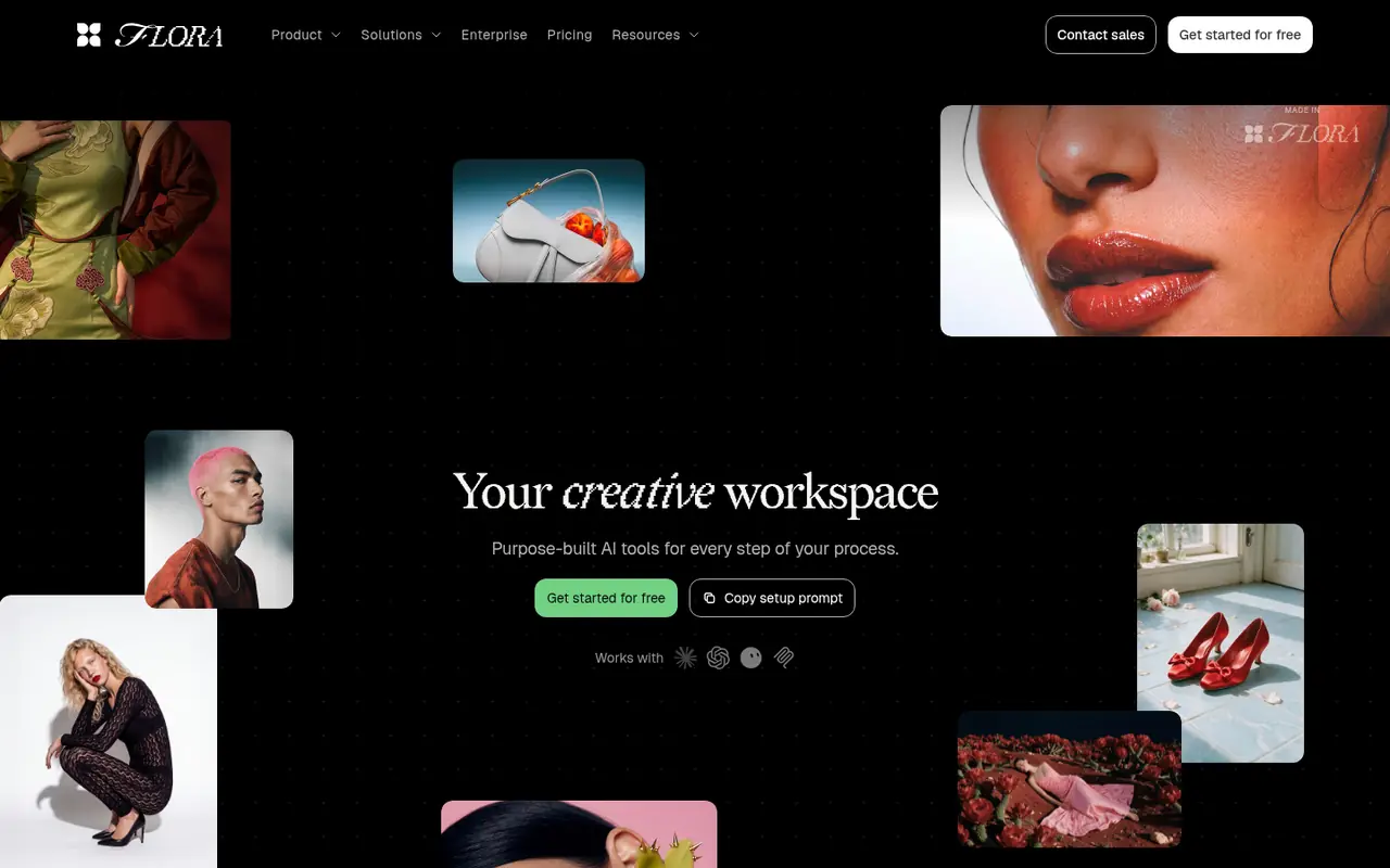 Page d'accueil du site FLORA