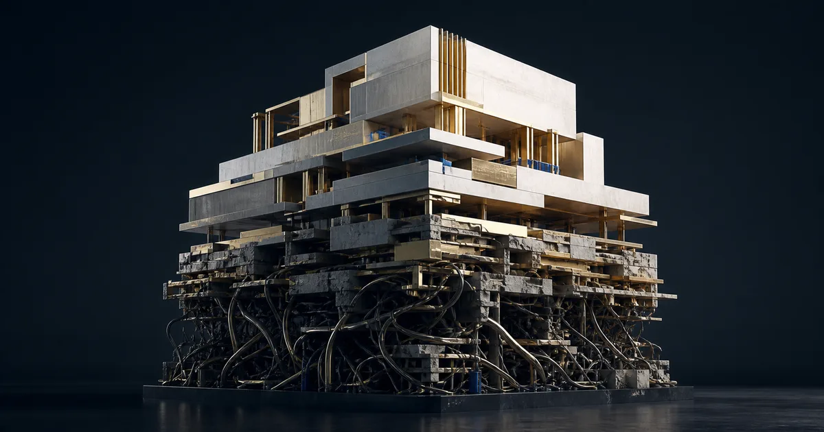 Architecture logicielle stabilisée au-dessus de couches techniques enchevêtrées