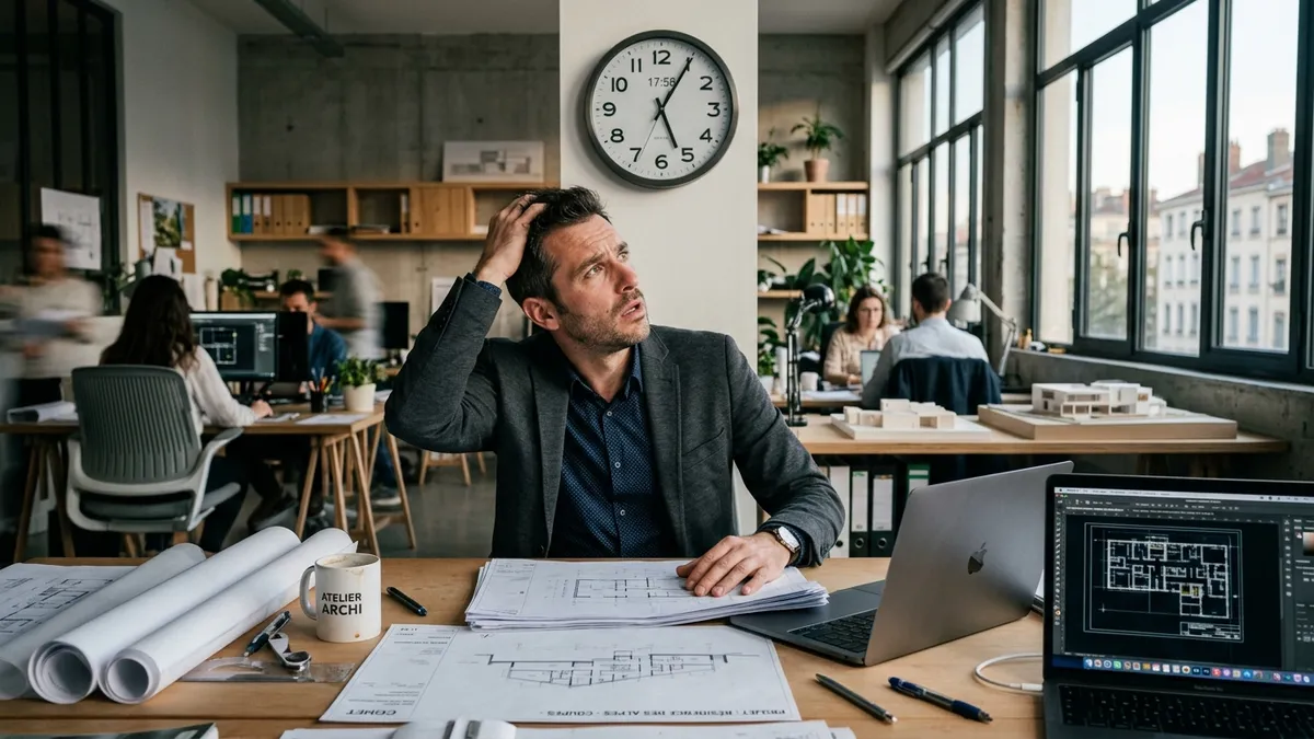 Architecte b&acirc;timent : plans et rendus chronophages
