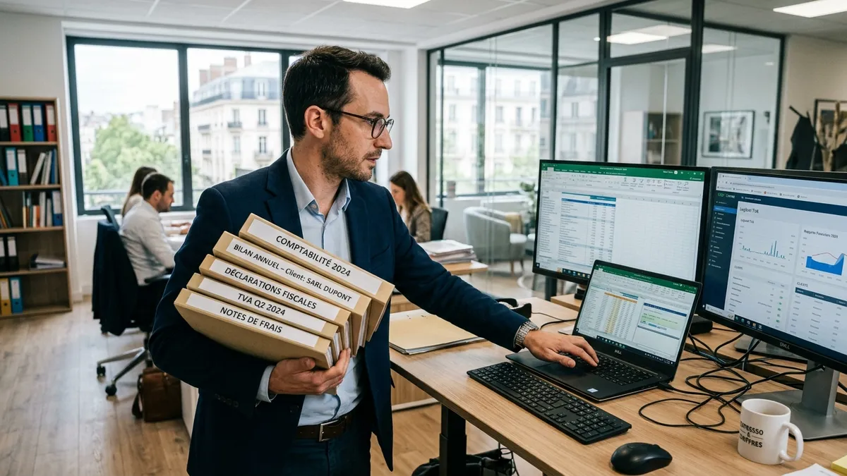 Comptable : gestion multi-dossiers et priorisation