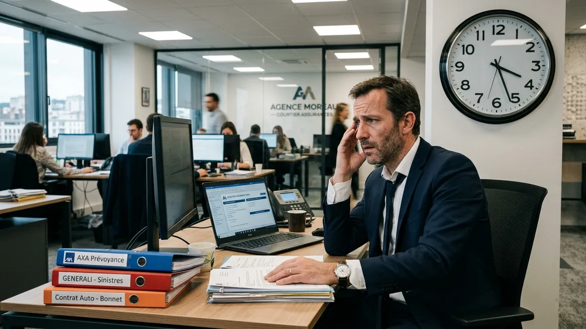 Courtier assurance : prospection chronophage