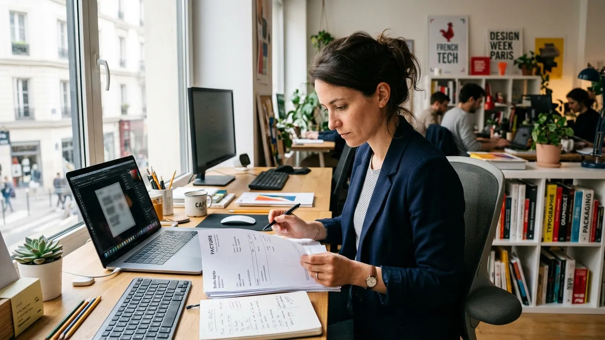 Graphiste freelance : devis et facturation p&eacute;nibles