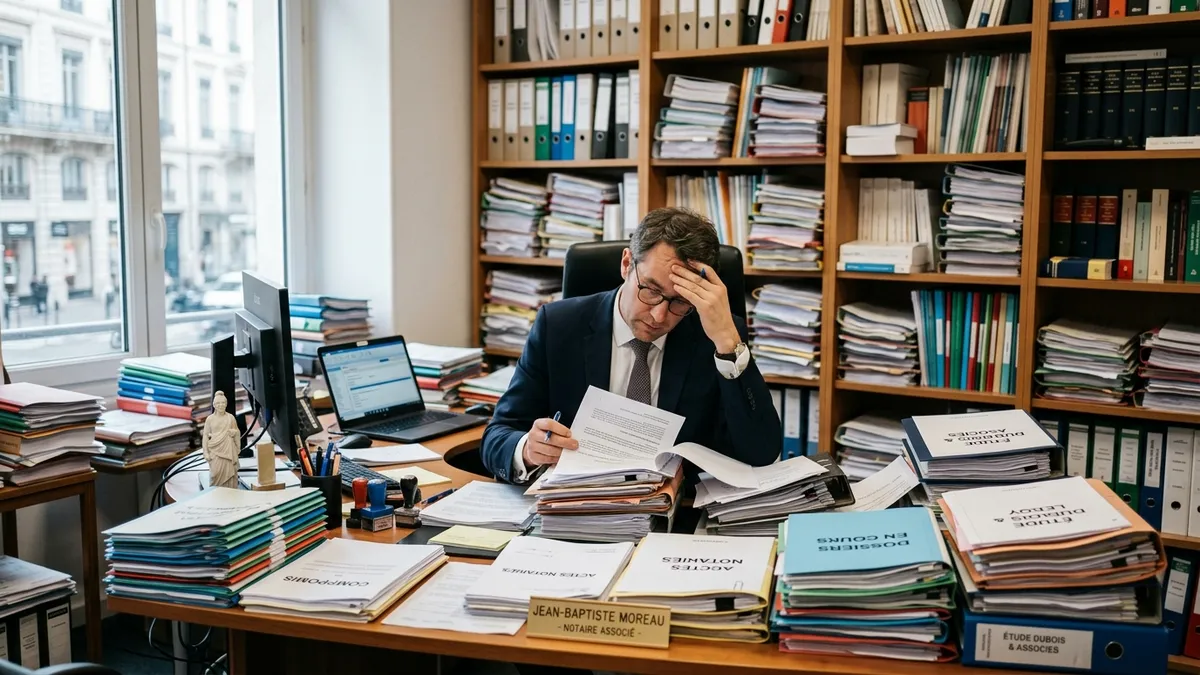 Notaire : v&eacute;rification de documents longue