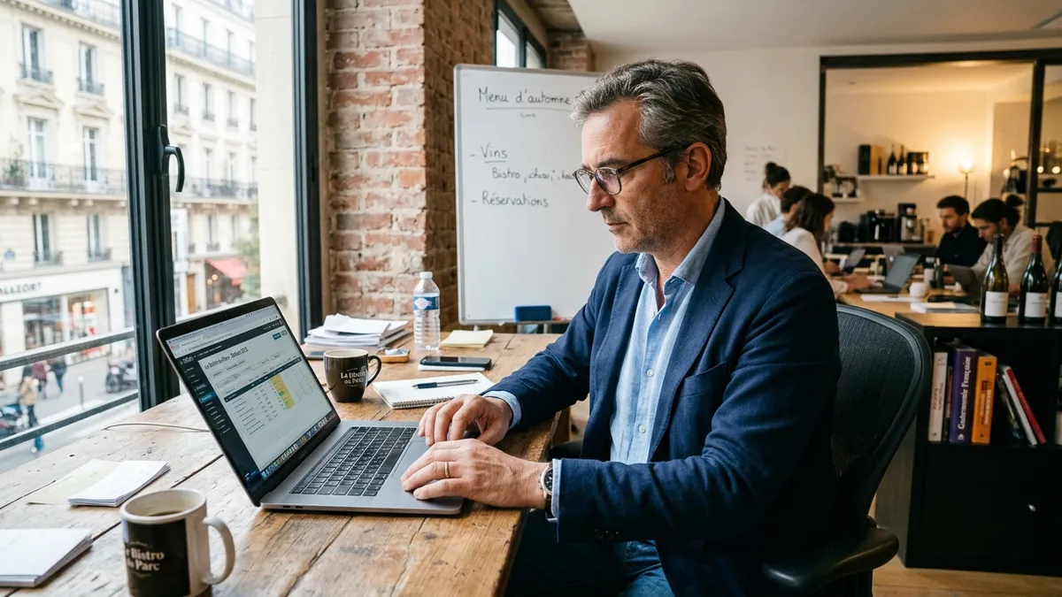 Restaurateur : carte et menu fig&eacute;s